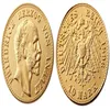 DUITSE ST Anhalt-Dessau Friedrich I 1896 1901 10 mark Craft Vergulde Copy Coin metalen sterft productiefabriek 232p