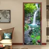 Chiński w stylu wodospad krajobraz po mural tapeta 3D Dekor w domu salon drzwi kuchennych naklejka PVC samoprzylepna naklejka 2275s