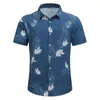 Men's Casual Shirts Hawaiian Shirt 3D Printed Short Sleeved Button Summer Beach Formal Fashionable Comfortable And Breathable