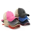 Casquettes de baseball VACIGODEN Mode d'été Casquette de baseball en maille fine Hommes Femmes Lavage Coton Cowboy Chapeau Sports de plein air Respirant Protection solaire