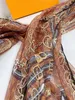 2024 Designer Hair Band New Fashion Big Brand Flat Angle Liten Silk Net Rame Hairband Female pannband Leopard Tryck Scarf Large Size Black Par Style Shawl 90CMed