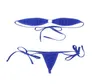 OnePiece-pakken Exotische strandkleding voor dames Minimal Cover Selftie Mini Micro Bikini Set Off-the-shoulder BH-tops met GString Brief4603543