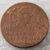 GERMANY VERDUN 1917 100% Copper or Silver Plated CAST BRONZE MEDAL BY KARL GOETZ ENGLAND AND FRANCE AS DEA Copy Coins161Z