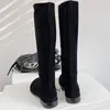 Botas altas femininas 2024 couro de vaca de luxo marrom preto zip salto baixo qualidade bota longa outono inverno sapato artesanal couro italiano grande sola botas femininas tamanho 35-40