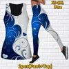 Legginsy dla kobiet Zestaw Jogi Rajstopy Fitness Running Hip Lift Pants Tank Top XS-8XL