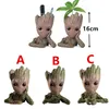 3 style Cute Cartoon Tree Man Aquarium Ornament Resin Fish Tank Cave Stone Decoration Plant Flower Pot Bonsai Garden Home Decor Y2226s