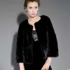 Haining Women's Winter Fur Short Skin Coat Combination Mink Women 7997