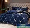 Top Duvet Cover Light Luxury Skin-Friendly AB Surface Milk Fiber Four-Piece Flannel Baby Velvet Coral Velvet Bedding