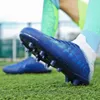 Chaussures de Football américain professionnelles pour hommes et femmes, universelles pour enfants, cheville haute, clou antidérapant