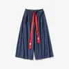 Men's Pants Streetwear Corduroy Harem Jogger Sweatpants Haruku Wide-leg Male Casual Loose Trousers Fashion Design