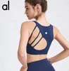 Aloyoga Yaz Yeni Kayış Cross Sırt Spor Sütyenleri Kadın Out Giyim Gym Yoga Pembe Sütyen Pilates Çalışan Sıkı Sıkı Nefes Alabilir Şok geçirmez Elastik Sütye Tank Top 12 Renk