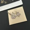Örhängen varumärkesdesigner boutique örhängen högkvalitativ smycken klassisk stil charm kristallörhängen med box vår heta smycken