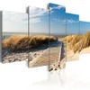 No Frame5PCS Set Modern Landscape Wild Beach Art Print Frameless Canvas Painting Wall Picture Home Decoration261P