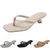 Sandalen Mode Hoge Hakken Vrouwen Slippers Schoenen GAI Slippers Zomer Platte Sneakers Triple Wit Zwart Groen Bruin Color21 555