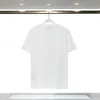 ブランド2024メンズティー100％コットンブラックアンドホワイトサマーラウンドネックプリントラグジュアリーファッションクラシックワードデザイナートップグレードTシャツヨーロッパサイズS-XL