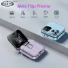 Phones Cell Servo I16 Pro Fold Mobile 2G GSM Dual SIM Card Speed Dialing Video Player Magic Voice 3.5mm FM Mini Flip Phone Q240312