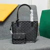 Mini Anjou Tote Bag Designer Mini Black Tan Green Torb z mini torebkę luksusowe damskie płótno skórzana torebka wielokolorowa