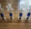 Senaste färgglashoppningen Square Round Bong 3 Styles Water Bubbler Rökning Pipe Oil Burner Rigs Tool Tillbehör