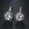 Boucles d'oreilles Bettyue marque mode charme personnalité cubique Zircon couleur or blanc Style gothique bijoux pour femme cadeau