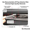 Andra interiörstillbehör för Chery Arrizo 5 GT/Omoda GT 22-23 Car Center Console Transparent TPU Protective Film Anti-Scratch Repair Otfzt
