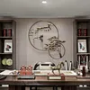 Neue Chinesische Schmiedeeisen Doppel Ring Landschaft Wandbehänge Hause Wohnzimmer Wandbild Dekoration Büro Aufkleber Crafts315K