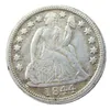 US 1844 P S Liberty Seated Dime versilberte Kopie Münze Craft Promotion Factory schöne Wohnaccessoires Silbermünzen179a