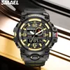 Relógios de pulso SMAEL 8035 Tactical Men's Multifuncional Watch Night Glow Impermeável Ao Ar Livre Digital Eletrônico