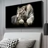 Afrikaanse Grote Leeuw Luipaard Dieren Gezicht Canvas Schilderijen Wall Art Posters En Prints Dieren Leeuwen Kunst Foto's Voor Woonkamer265q