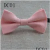 Dzieci 10x5 cm Dzieci dziecięce dostawy dziecięce nakrycia głowy Regulowane dzieci na imprezę Bowtie moda akcesoria upuszcza dostawa dh30w