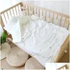 Decken Pucken Koreanischer Kirschbär bestickte Babybettwäsche Steppdecke Baumwollfleece Kinder Säuglingsbettdecken Decke Kinderbett Kinderbett Komfort Pla Ottiv