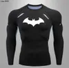 Compression Shirt Mens Long Sleeve Running TShirt Sun Protection Second Skin Breathable Quick Dry Rashgarda Top Sports Man Bat 240227