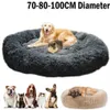 Ronde lange pluche hondenbedden voor grote honden Huisdierproducten Kussen Superzacht Pluizig Comfortabel Kat Mat Benodigdheden Accessoires 2011253006