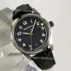 Relógios masculinos 2813 relógio automático pulseira de couro marrom mostrador azul movimento mecânico relojes de lujo para hombre