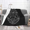 Blankets Human Transmutation Circle Carpet Flocking Textile A Bed Blanket Covers Luxury Flannel274G