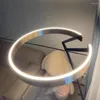 Lampes de sol Lampe de pêche circulaire nordique Art moderne LED Salon Canapé Décoration de la maison
