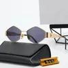 Designer zonnebril voor dames herenbril bescherming mode zonnebril brief casual retro bril metaal volledig frame