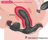 Vibrador anal Control remoto inalámbrico Enchufe Masajeador de próstata masculino Escroto Masaje testicular Butt Plug Juguetes sexuales anales para hombres Gay Y3434914