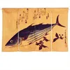 Cortinas de estilo japonés, partición de puerta, decoración de atún, colgante, cocina, restaurante, medio Noren3079