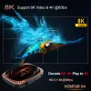 Box Vontar X4 Smart TV Box Android 11 AMLOGIC S905X4 TVBOX 4GB 128GB 1000M Dual WiFi 4K 60fps AV1 Media Player 32GB 64GB Valfritt