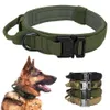 Tactical Dog Collar German Shepard Medium Large Dog Collars For Walking Training Duarable Collar Control Handle330R