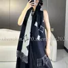 (Premium Quality) Fashion Brand Printed Flowers Letters Women's Shawl Classic Scarf Gift for Women