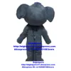 Mascot Costumes Grey Elephant Elephish Mascot Costume Adult Cartoon Character Outfit Suit Etiquette Courtesy Film Theme Zx227