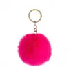 Porte-clés 16 couleurs moelleux fourrure porte-clés doux fausse boule de lapin voiture porte-clés pompon chaînes femmes sac pendentif bijoux cadeaux livraison directe Otkl1