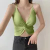 Camisoles Tanks Women Casual Sexig Solid Color Multicolor Kink Tops Crop Top Pack Half för Layering