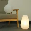 Lamps Shades DIY Nordic Paper Lantern Table Lamps Japanese Style Modern Living Study Room Bedroom Bedside LED Night Lighting Home Decorations L240311
