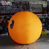 Tomada de fábrica 2.5mh (8 pés) publicidade inflável balões laranja modelos de frutas dos desenhos animados para decoração de eventos de festa ao ar livre com ar