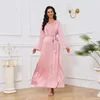 Roupas étnicas Oriente Médio Vestido Muçulmano Mulheres 2024 Eid Ramadan Abaya Diamante Vestidos de Noite Moda Robe Kaftan Dubai Abayas Islam