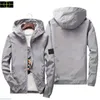 Stenjacka plus storlek kappjackor fashionabla mäns trench hoodie utomhus hiphop streetwear vår höst sport hoodie casual ytterkläder a69