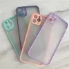 iPhoneの衝撃プルーフマットケース15 14 13 12 11 Pro Max XR XS X 7 8 Plus 15Pro Luxury Silicone Bumper Clear Hard PC Cover Capa 100pcs