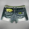 Underpants 3D Print Short Jeans For Men Sexy Breathable Underwear Boxers Casual High Elastic Soft Thin Comfortable Pants 2024